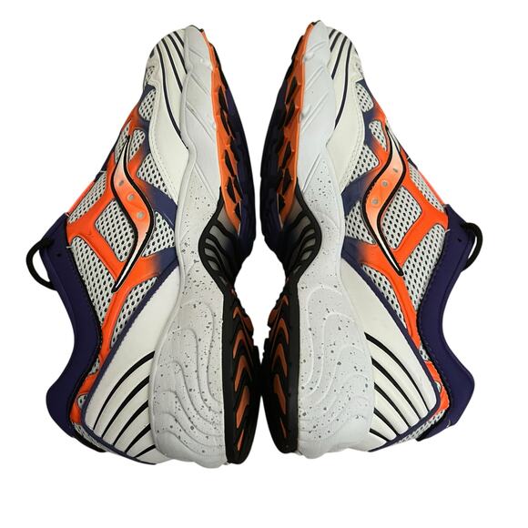 Saucony Grid Web Purple Orange Lace Up Sneakers Men Size 10 - Picture 4 of 13